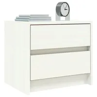 VidaXL Nachttisch Weiß 40x31x35,5 cm Massivholz Kiefer