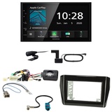 Kenwood DMX5020DABS Bluetooth MP3 DAB+ Einbauset für Suzuki Swift AZ ab 2017