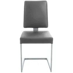 K+W Komfort & Wohnen Freischwinger, Leder Longlife BRONCO, stabiles Hochkantgestell, in Leder oder Microfaser K+W Komfort & Wohnen zinn 88 + Edelstahloptik