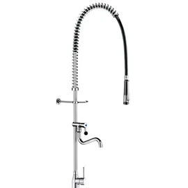 Delabie Geschirrspülbr. schw mit Mischer+Handbr. 433010,Auslaufvent.