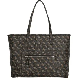 GUESS Shopper Power Play II Large Tech Tote Brown Logo