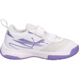 Puma Varion II Hallenschuhe mit Klettverschluss Kinder 04 white/lavender alert 32