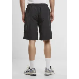 URBAN CLASSICS Badeshorts Board Shorts Patched Stripe Schwarz L