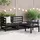 vidaXL 3-tlg. Loungeset schwarz Kiefer
