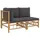 vidaXL Garten-Lounge-Set 2-tlg. grau/silber