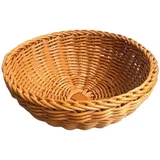 Aufbewahrungskorb, rund, aus Rattan, Obstkorb aus Weide, Organizer, geflochten, natürlich, Servierkorb, Aufbewahrung für Brot, Kekse, Küche, Esszimmer