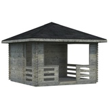Palmako Pavillon »Julie«, quadratisch, BxHxT: 330 x 310 x 330 cm grau
