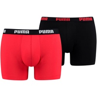 Puma Basic Boxer red/black S 2er Pack