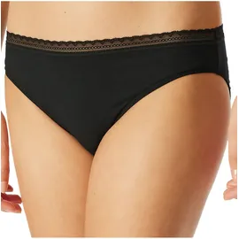 SCHIESSER Slip 3 St. Schwarz/Grau/Weiß S