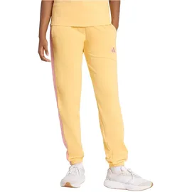 adidas Essentials 3-Streifen French Terry Cuffed Jogginghose semi ice tangerine/st tropic bloom L