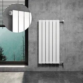 WITEN&NOCK Designheizkörper 460 x 950 mm 495 W weiß Seitenventil