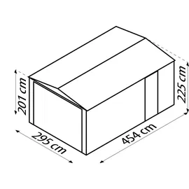 Globel Parker 1015 3,08 x 4,64 m Anthrazit