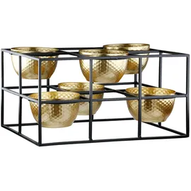 Casablanca by Gilde Teelichthalter Frame Metall Gold