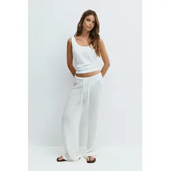 Gina Tricot - Crochet trousers - Weite hosen - Weiß - XL - Dame - Weiß - XL