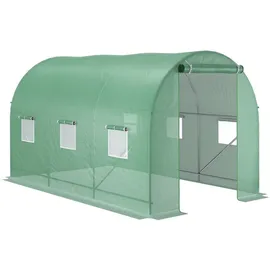 Outsunny Foliengewächshaus 3,5 x 2 x 2 m grün