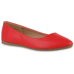 Damen Klassische Ballerinas in Rot