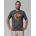 T-Shirt Kaktus im Sonnenuntergang in Grau Gr 56