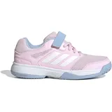 adidas Kinder Hallenschuhe Speedcourt K Klett JR1682 - clear Pink/Ftwr white/glow blue - 28