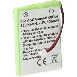 AccuCell ASCOM ASCOTEL OFFICE 135 Akku als Nachbau Akku von AccuCell mit 800mAh