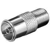 goobay Adapter: F-Buchse - Koaxialbuchse (67320)