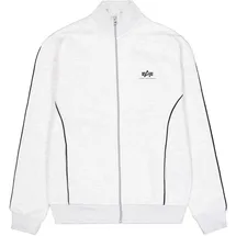 Alpha Industries Umstandsjacke ALPHA INDUSTRIES "Track Suit SL Jacket", Damen, Gr. S, grau (pastel grau melange), Obermaterial: 80% Baumwolle, 20% Polyester, Jacken