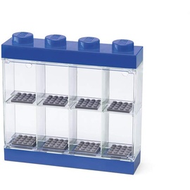 Room Copenhagen Lego Minifiguren, Vitrine blau, Aufbewahrungsbox - blau/transparent, transparent
