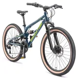 Bikestar Fully MTB Alu 24 Zoll RH 33 cm grün