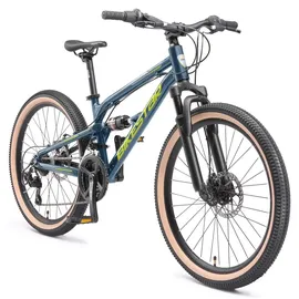 Bikestar Fully MTB Alu 24 Zoll RH 33 cm grün