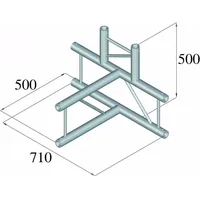 Alutruss BILOCK BQ2-PAT42V 4-Weg T-Stück, Montage Lichttechnik