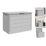 vidaXL Outdoor-Kissenbox Grau 77,5x44,5x53 cm Polypropylen