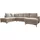 miuform Eckcouch Polyester 8-Sitzer Beige