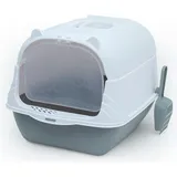 Intirilife Katzentoilette 51 x 37,5 x 34,5cm Grau/Weiß