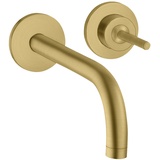 Hansgrohe Axor Uno Waschbeckenarmatur 165mm Ausladung brushed gold optic