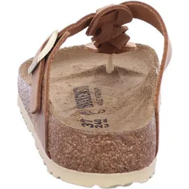 Birkenstock Gizeh Braided Nubukleder geölt cognac 38