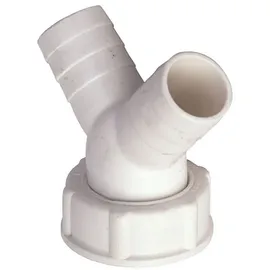 SANITOP-WINGENROTH Doppelschlauchtülle 30,3 mm (G 1) x Ø 20 mm Weiß