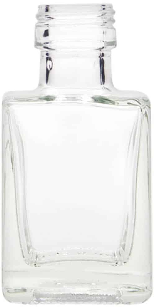 Glazen fles 'Cube', 50 ml, vierkant, monding: PP 24