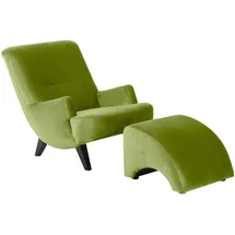 58 aufm Kessel Sessel 58aufmkessel Polyester 101 x 80 x 71 cm Olivgrün/Schwarz retro
