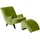 58 aufm Kessel Sessel 58aufmkessel Polyester 101 x 80 x 71 cm Olivgrün/Schwarz retro