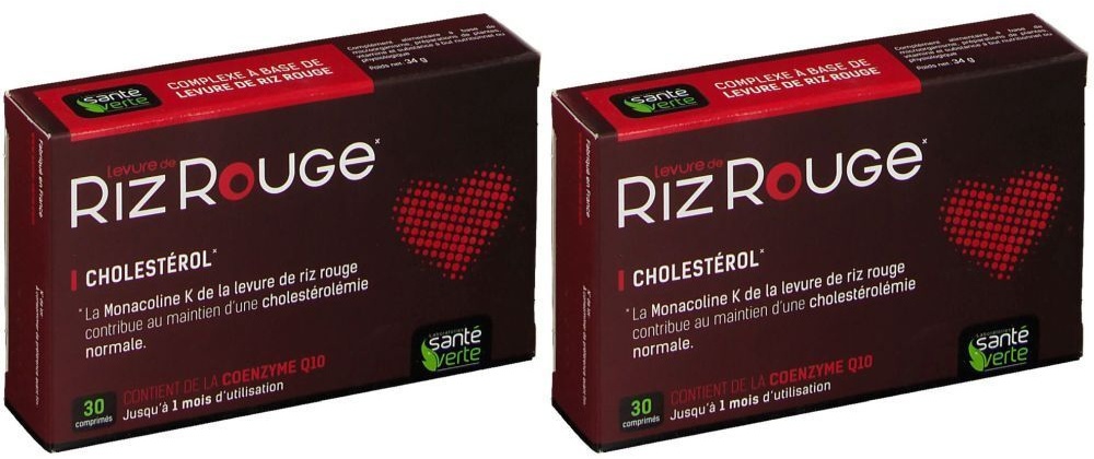 Santé Verte Riz Rouge® Cholestérol 2x30 pc(s) comprimé(s)
