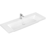 Villeroy & Boch Subway 3.0 Schrank-Waschtisch 1300 x 470 mm 2 Hahnlöcher/ohne Überlauf, Weiß Alpin CeramicPlus