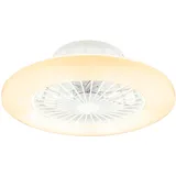 GLOBO LED Deckenventilator 50 cm Deckenventilator Weiß