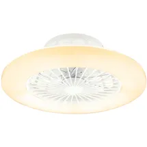 GLOBO LED Deckenventilator 50 cm Deckenventilator Weiß