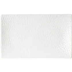 TABLE PASSION Rechteckige Platte Dune 25x15 cm - Weiß Rechteck Porzellan Tisch Passion 25x15 cm
