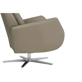 Max Schelling Sessel Elmira Leder 81 x 120 x 92 cm Braun elektrisch, drehbar