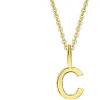 Kettenanhänger ONE ELEMENT "Buchstaben Anhänger aus 333 Gelbgold", gold, Schmuckanhänger, Damen, BuchstabeCimSetmitHalskette, A, Gelbgold 333 Gold, Gelbgold 333, Gold, Kettenanhänger, das perfekte Geburtstagsgeschenk für Frau und Mann