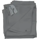 Mendler 4er-Set Seitenwand für Pergola Cadiz, Ersatzseitenwand Pavillon 4x3m, Polyester ~ grau