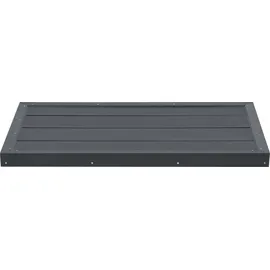 [en.casa] WPC Bodenplatte Nürtingen dunkelgrau 101 x 63 cm
