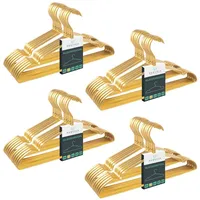 PARUSIA Kleiderbügel Gold, 42cm breit, 1cm stark, Kleiderbügel Metall