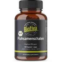Biotiva Flohsamenschalen Kapseln Bio 120 g