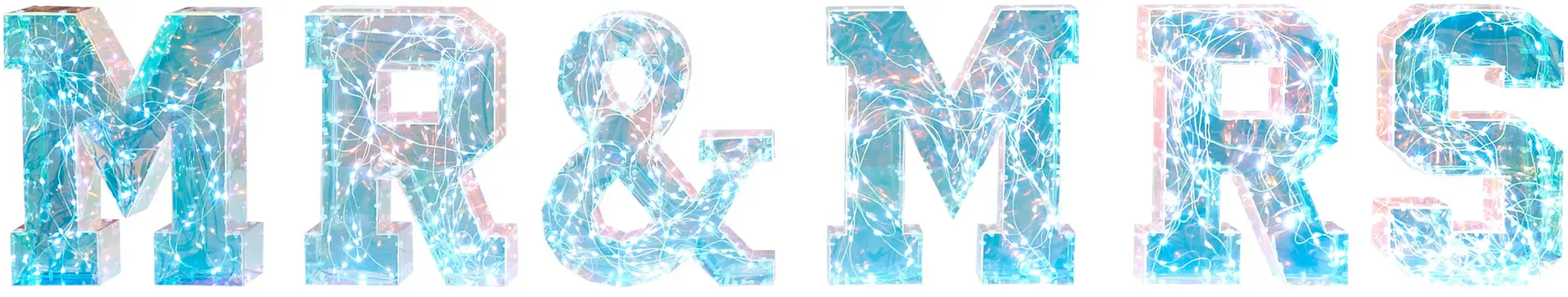 LED Dekoration Schriftzug POLLUX Bunt